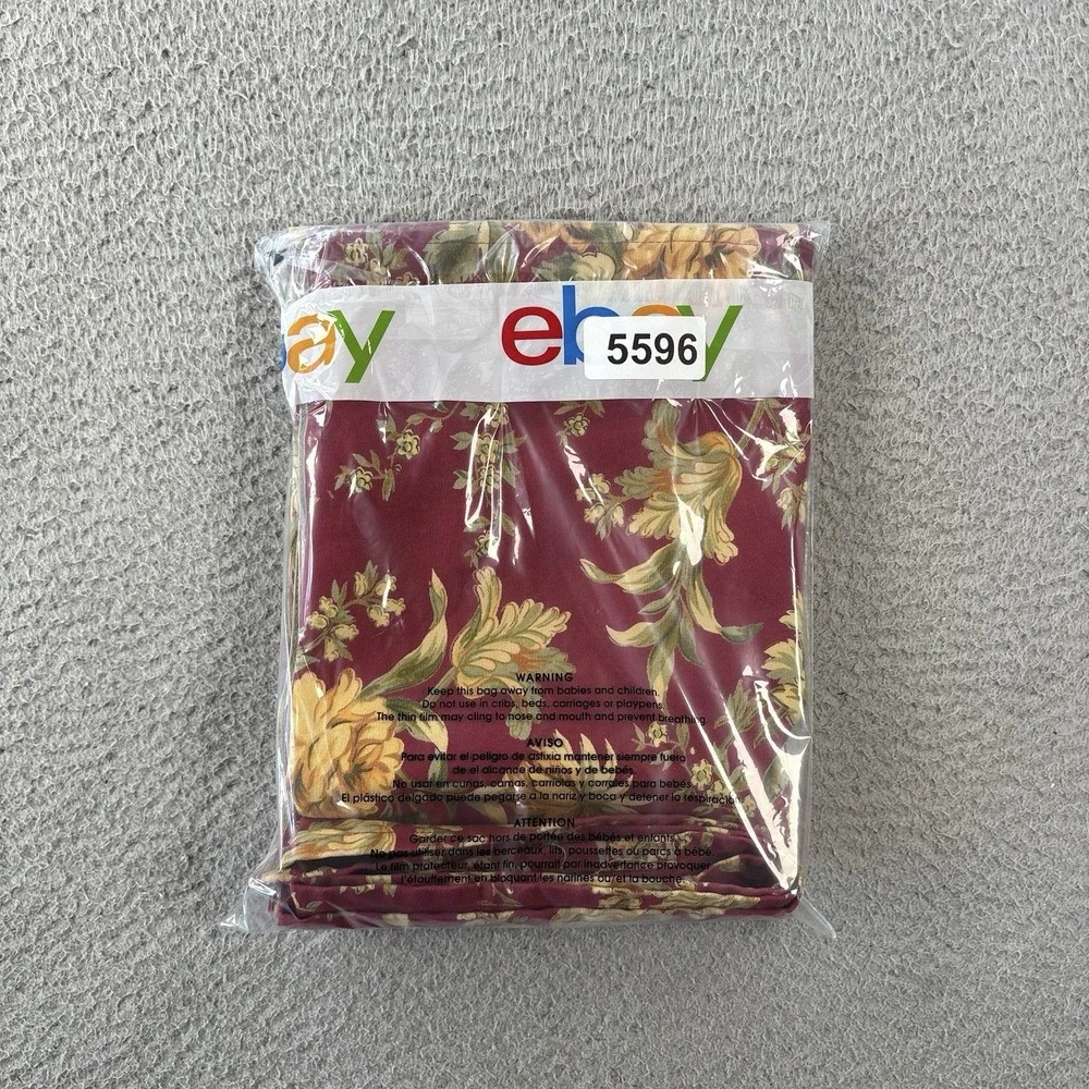 April Cornell Table Runner 68x12  Sunflowers Floral Red Yellow Green Cotton